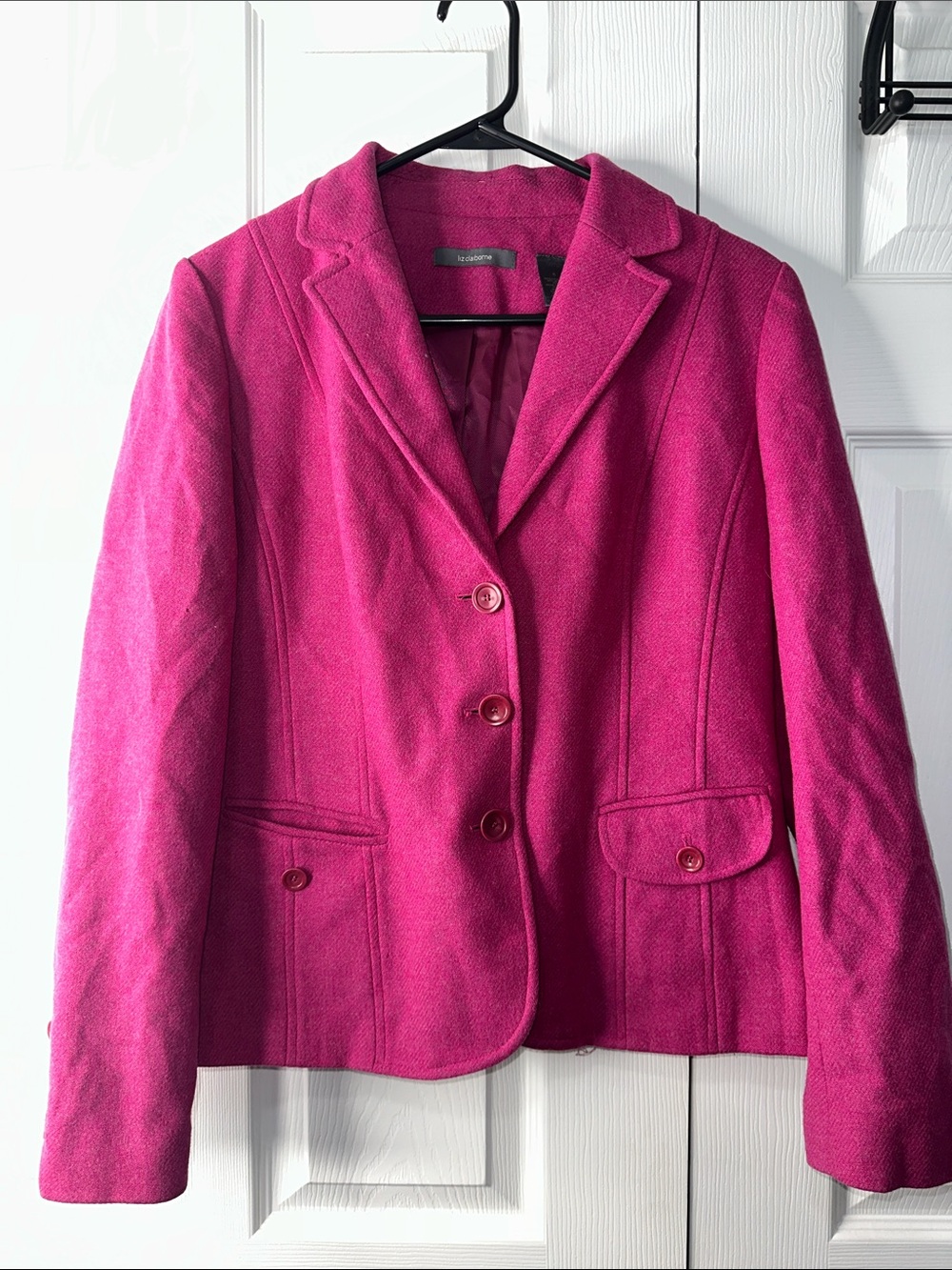Talbots Women's Fuchsia Wool 
Blazer Jacket